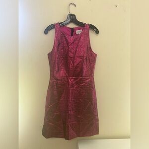 Shiny Pink Sleeveless Dress by Milly